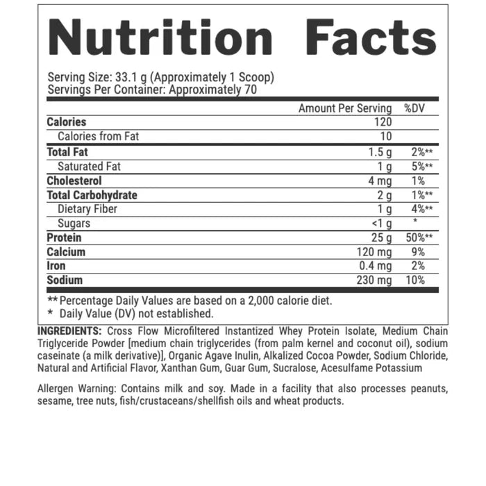 Nutrex IsoFit Protein – 2.3kg (70Servings)
