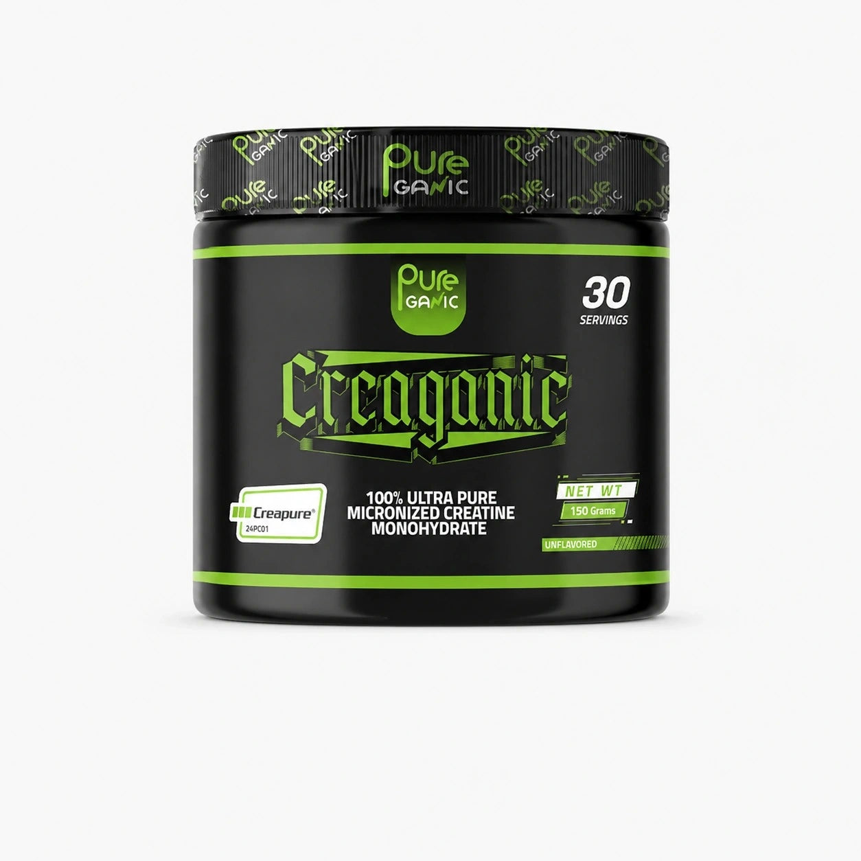 PureGanic, CreaGanic Creapure, 150g, 30 Servings
