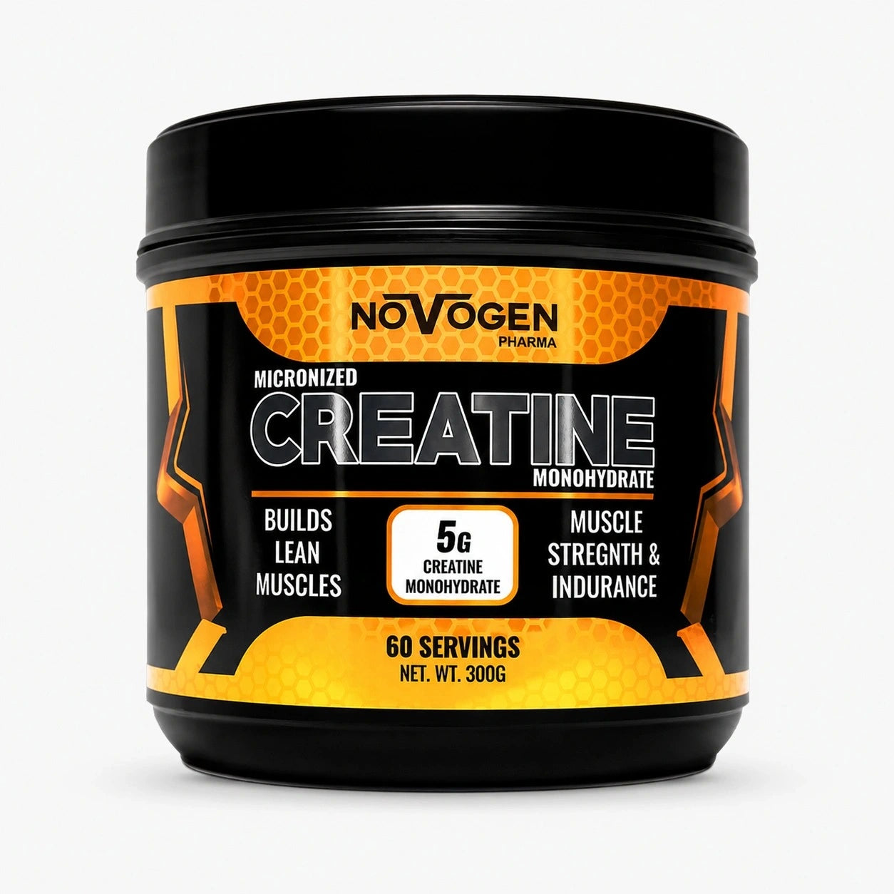 Novogen Pharma, Creatine Monohydrate, 300g, 60 Serving
