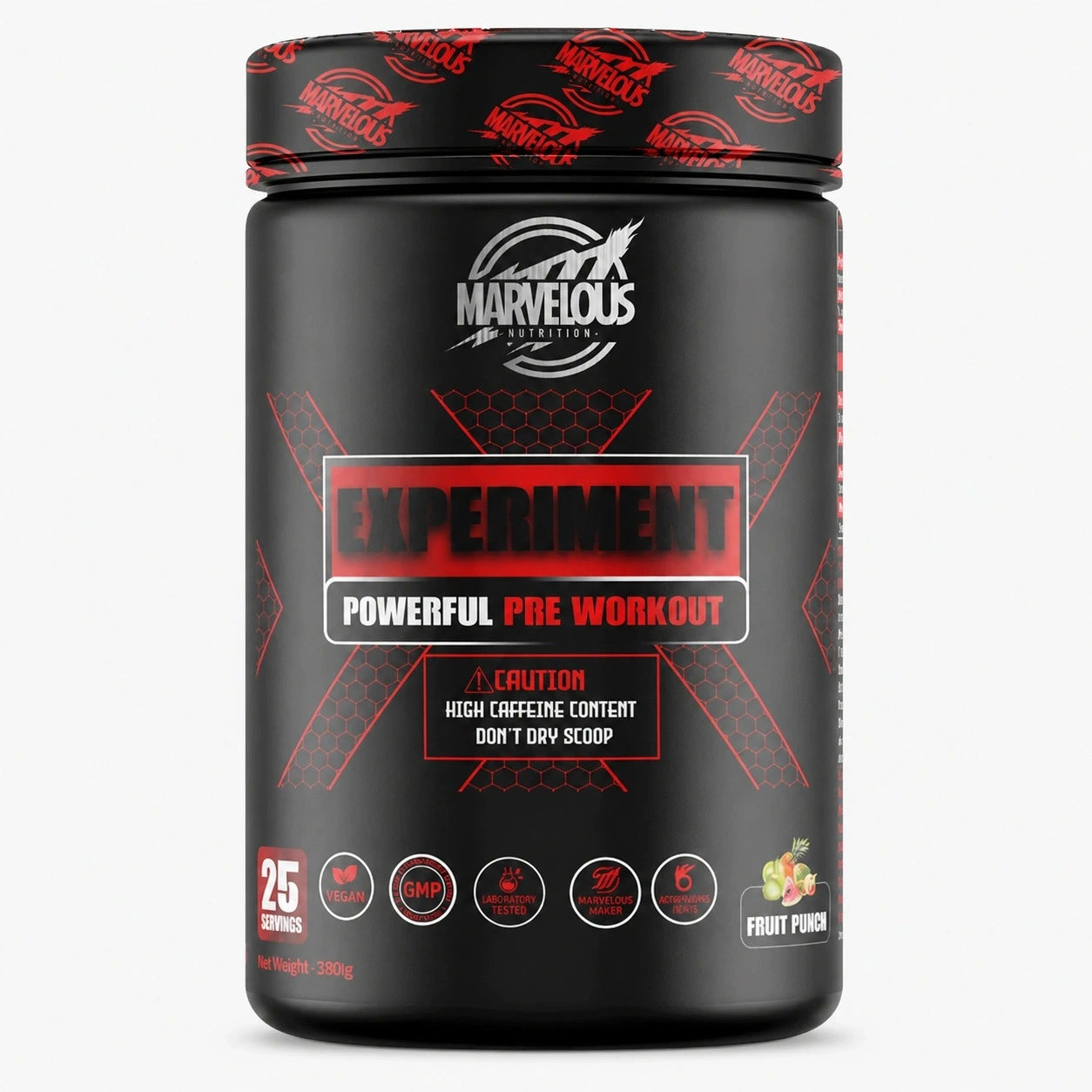 Marvelous Nutrition | Experiment - High-Stimulant Pre-Workout (480G)