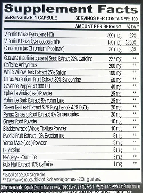 Cloma Pharma | Asia Black 25 - The Ultimate Thermogenic (100 Capsules)