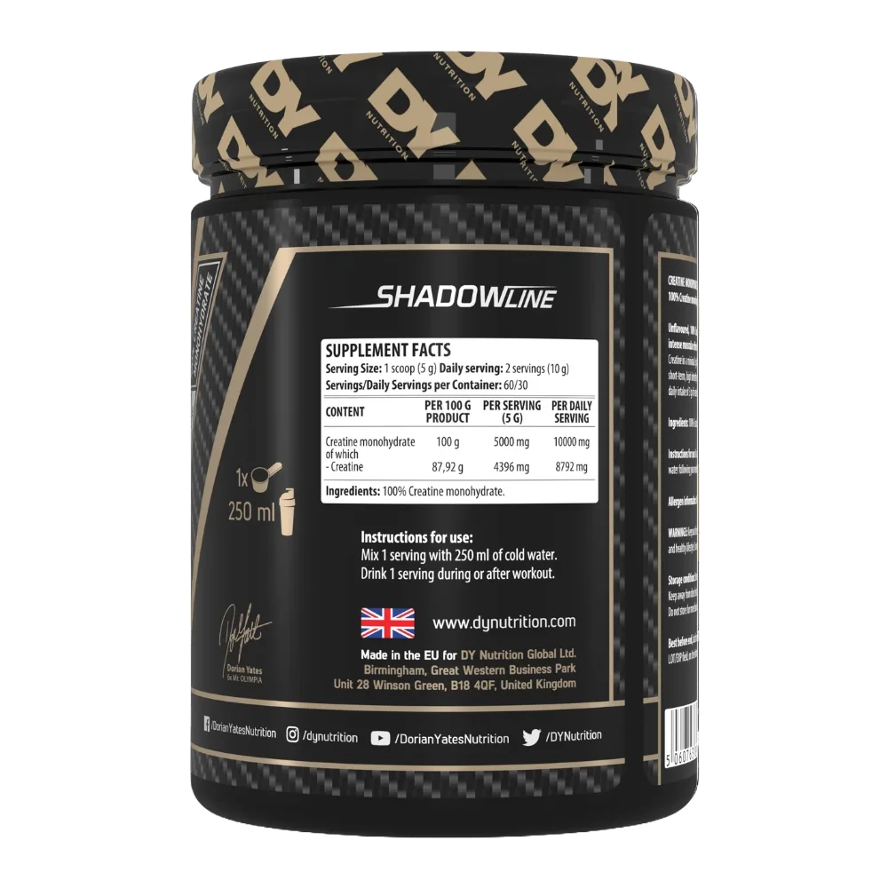 Dy Nutrition, Creatine Monohydrate, 300g, 60 Serving