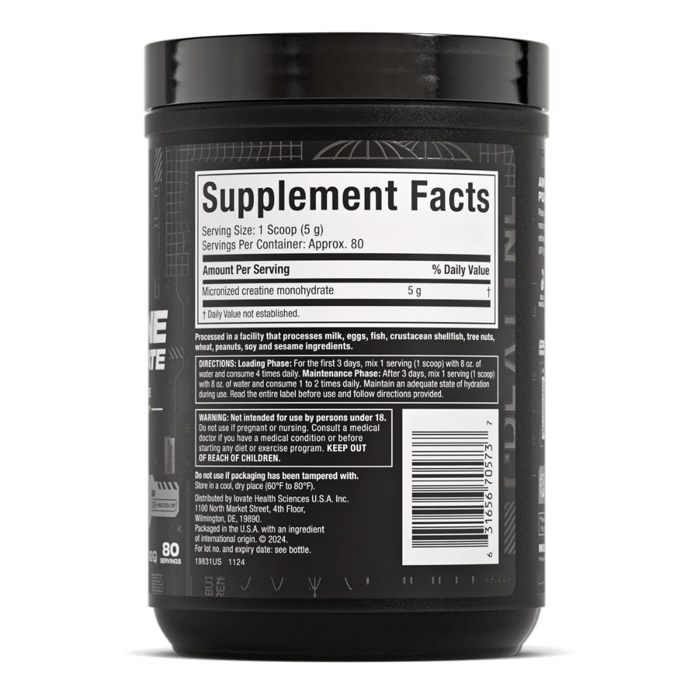 MuscleTech, Platinum 100% Creatine, Unflavored, 400G, 80 Servings
