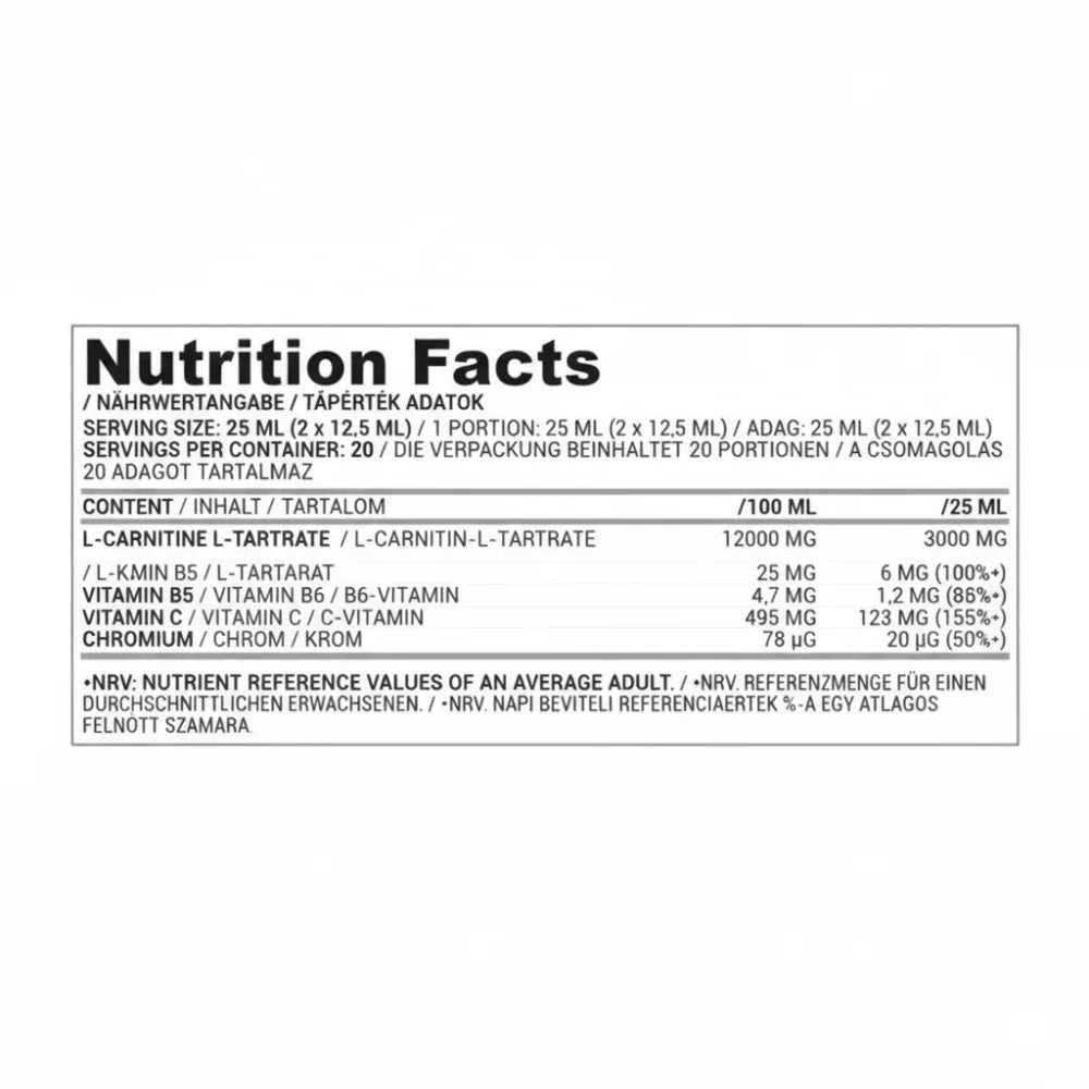 Nutriversum | L-Carnitine Liquid - Metabolism Booster (500ML)