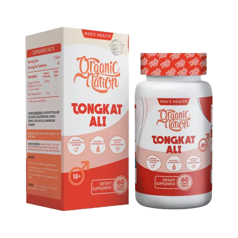 Organic Nation | Tongkat Ali - Natural Vitality (60 Coated Tablets)