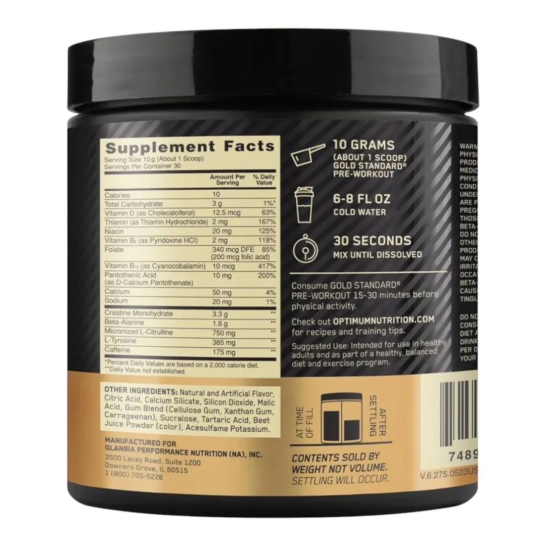 Optimum Nutrition | Gold Standard Pre-Workout (30 Servings)