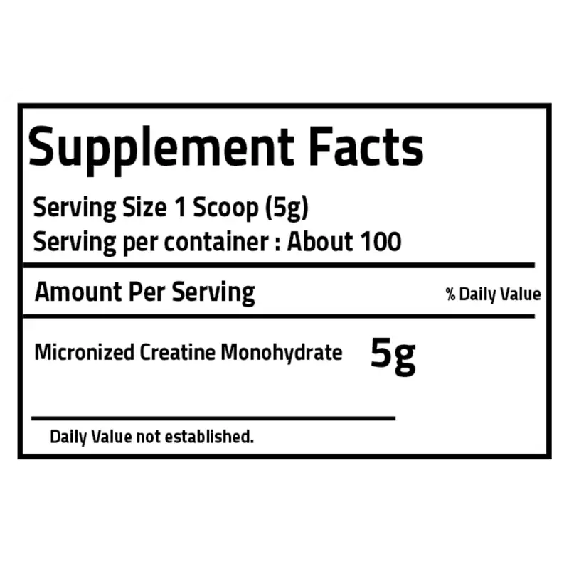 PureGanic, Creatine Monohydrate, 500g, 100 Servings