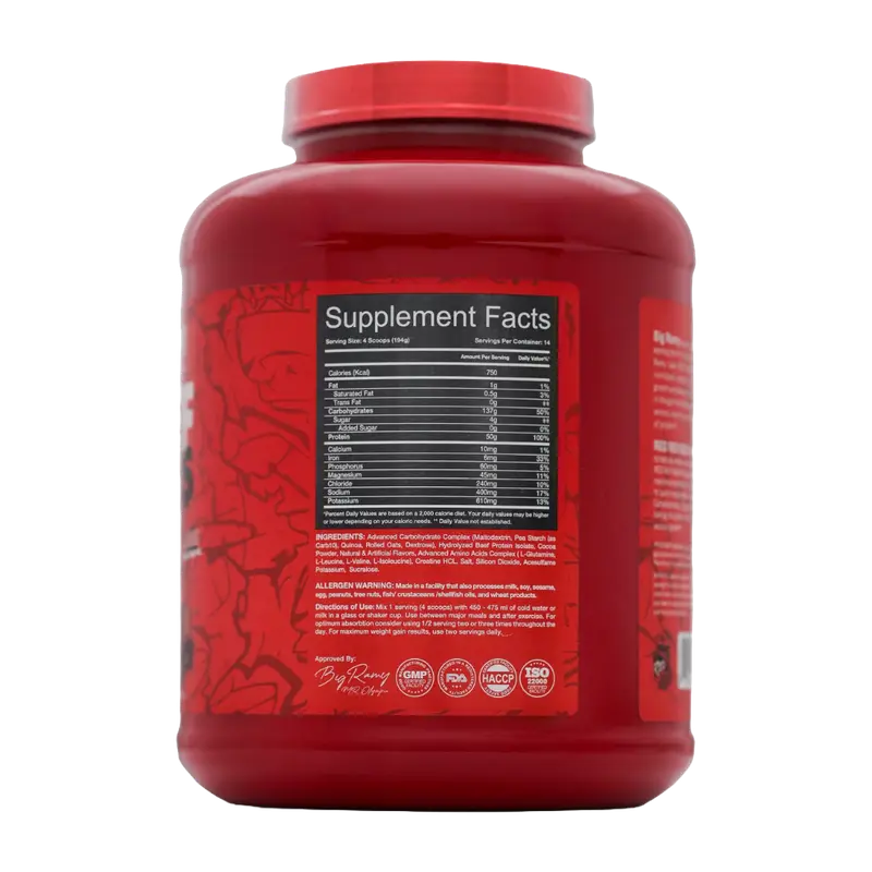 Red Rex, Beef Mass, 2.7kg, 14 Serving