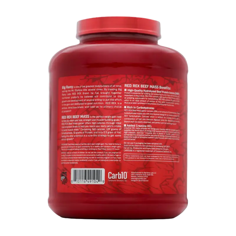 Red Rex, Beef Mass, 2.7kg, 14 Serving