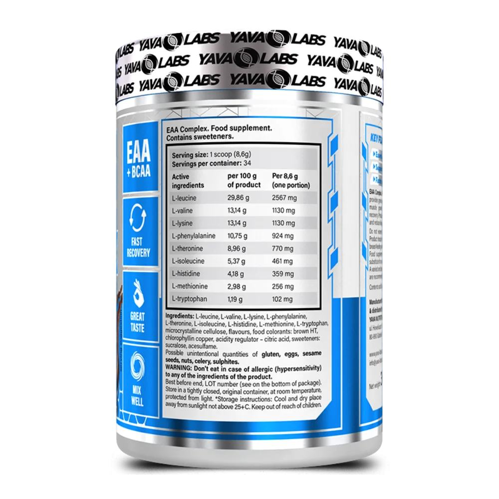 Yava Labs | EAA Complex - Elite Muscle Recovery (300G)