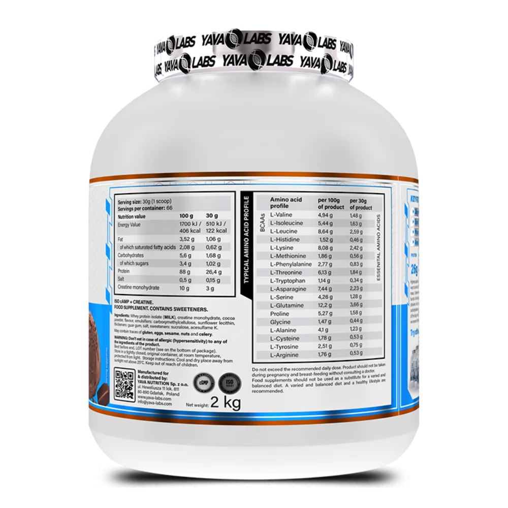 Yava Labs, ISO CAMP +CREATINE, 2KG, 66 Servings