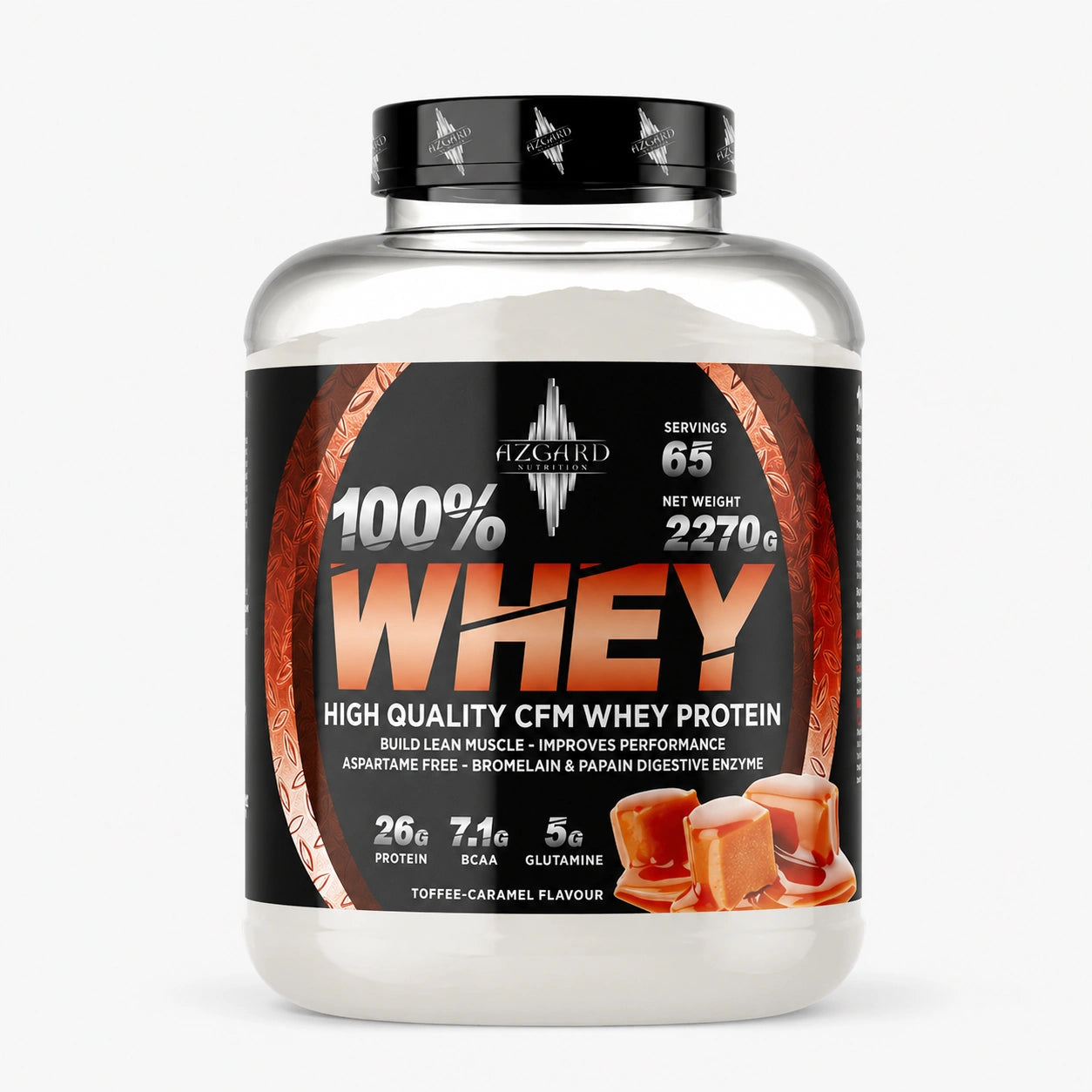 Azgard Nutrition, 100% Whey High Quality Protein, 2.2KG, 65 Servings