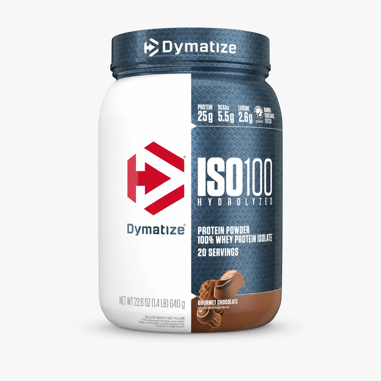 Dymatize, ISO100 Hydrolyzed Whey Protein Isolate, 1.43 lb 650g.
