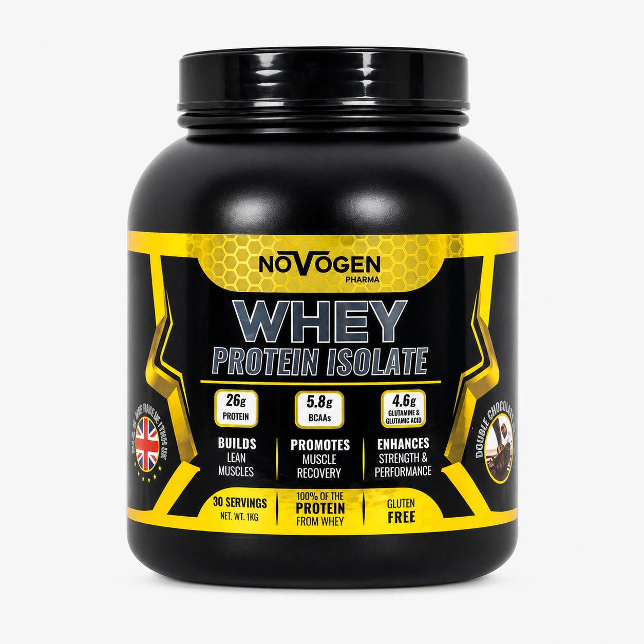 Novogen Pharma, Whey Protein, 1kg, 30 Servings