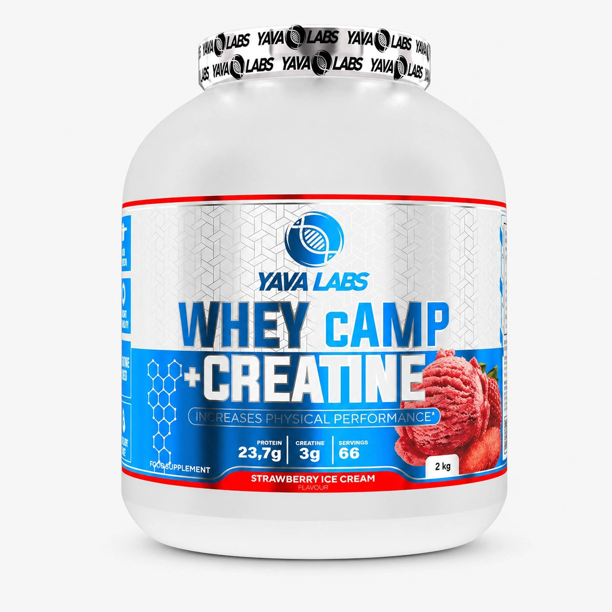 Yava Labs, Whey CAMP + CREATINE, 2KG, 66 Servings